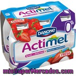 Actimel De Danone Liquido Desnatado Sabor Fresa 6 Uni