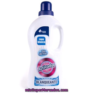 póngase en fila Autenticación Fructífero Activador lavado liquido blanqueante oxi activo (ropa blanca), bosque verde,  botella 2 l - 22 lavados, precio actualizado en todos los supers