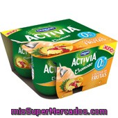 Activia 0% Danone Cremoso Frutas 4 Uni