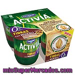 Activia 0% Fibras Con Muesli Danone, Pack 4x125 G