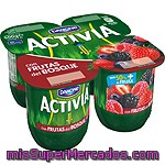 Activia Yogur Con Frutas Del Bosque 4x125g