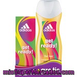 Adidas Get Ready Eau De Toilette Natural Femenina Spray 50 Ml + Gel De Baño Frasco 250 Ml Gratis