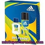 Adidas Get Ready Eau De Toilette Natural Masculina Spray 50 Ml + Desodorante Spray 150 Ml