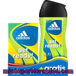 Adidas Get Ready Eau De Toilette Natural Masculina Spray 50 Ml + Gel De Baño Frasco 250 Ml Gratis