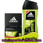 Adidas Pure Game Eau De Toilette Natural Masculina Spray 50 Ml + Gel De Baño Frasco 250 Ml Gratis