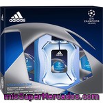 Adidas Uefa Champions League Eau De Toilette Natural Masculina Star Edition Spray 100 Ml + Desodorante Spray 150 Ml + Gel De Baño Frasco 250 Ml