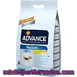 Advance Medium Light Alimento De Alta Gama Para Perros De Raza Mediana Con Sobrepeso Con Pollo Y Arroz Bolsa 3 Kg