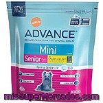 Advance Mini Alimento Completo Para Perros De Raza Mini De + 8 Años Con Pollo Y Arroz Bolsa 800 G