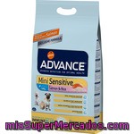 Advance Mini Sensitive Alimento De Alta Gama Para Perros De Raza Mini Con Digestión Sensible Con Salmón Envase 3 Kg