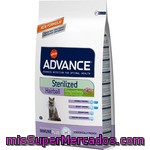 Advance Sterilized Hairball Alimento Para Gatos Esterilizados Con Pavo Previene Las Bolas De Pelo Bolsa 1,5 Kg