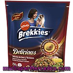 Affinity Brekkies Delicious Crujientes Croquetas Rellenas De Jamón Para Gatos Con Selección De Verduras Bolsa 750 G