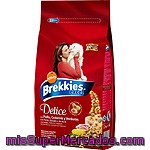 Affinity Brekkies Excel Delice Para Gato Deliciosas Croquetas Rellenas De Pollo Y Codorniz Con Verduras Bolsa 1,5 Kg