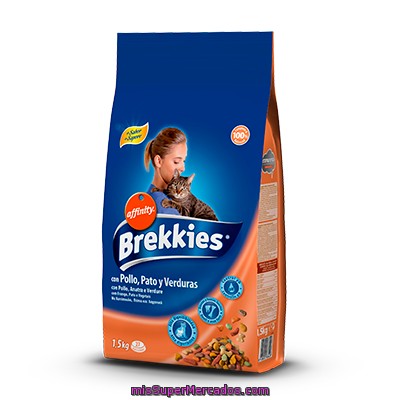 Affinity Brekkies Excel Mix Para Gato Con Pollo Y Verduras Bolsa 1,5 Kg