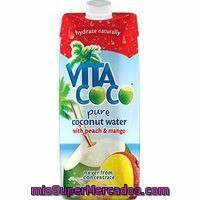 Agua De Coco-mango-melocotón Vita Coco, Brik 33 Cl