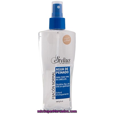 Agua De Peinado Cabello Cuidado Clasico Stylius Spray, Deliplus, Botella 200 Cc