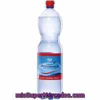 Agua Mineral Con Gas Fuente Primavera Botella De 1,5 Litros