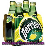 Agua Mineral Con Gas Sabor Limón Perrier Pack 4x33 Cl.