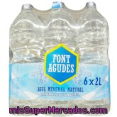 Agua Mineral Natural ***le Recomendamos***, Font Agudes, Pack 6 X 2 L - 12 L