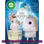 Air Wick Ambientador Eléctrico Oasis Turquesa Cálida Brisa Mar Madera Aparato + Recambio Fragancia Cambiante