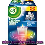 Air Wick Colour Ambiance Ambientador Vela Jazmín Salvaje & Perla Preciosa Envase 1 Unidad