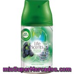 Air Wick Fresh Matic Ambientador Automático Aguas Del Bosque Moras Frescas Agua De Rocío Y Flores Silvestres Recambio Fragancia Cambiante