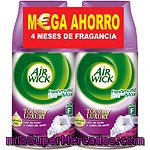 Air Wick Fresh Matic Ambientador Automático Lirio De Luna Y Satén De Seda Pack Ahorro Recambio 2 Unidades