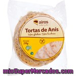 Airos Tortas De Anís Sin Gluten Sin Lactosa Envase 210 G