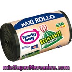 Albal Handy Bag Bolsas De Basura Con Autocierre Reciclada Resistente 55x63 30 L Para Cubo Normal Rollo 25 Unidades