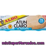 Albo Atún Claro Al Natural Pack 3 Latas 65 G Neto Escurrido