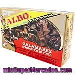 Albo Calamares Troceados En Su Tinta Lata 72 G Neto Escurrido