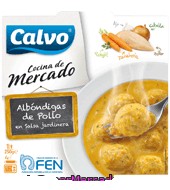 Albóndigas De Pollo Con Salsa Jardinera Calvo 250 G.