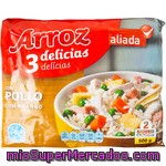 Aliada Arroz Tres Delicias Con Pollo 2 Raciones Bolsa 500 G