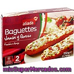 Aliada Baguettes De Jamón Y Queso 2 Unidades Estuche 250 G