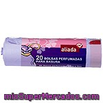 Aliada Bolsas De Basura Con Autocierre Perfumada 55x60 30 Litros Rollo 20 Unidades