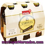 Aliada Cerveza Rubia Nacional Pack 6 Botellas 25 Cl