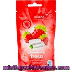 Aliada Chicles Con Sabor A Fresa Sin Azúcar 32 Unidades Bolsa 45 G