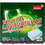 Aliada Detergente Lavavajillas Caja 50 Pastillas