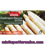 Aliada Espárragos Blancos Extra 6-12 Piezas Lata 125 G Neto Escurrido