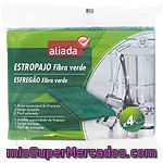 Aliada Estropajo Fibra Verde Envase 4 Unidades