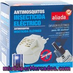 Aliada Insecticida Volador Eléctrico Antimosquitos Aparato + Recambio