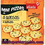 Aliada Mini Pizzas 3 Quesos 9 Unidades Estuche 270 G