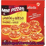 Aliada Mini Pizzas Jamón Y Queso 9 Unidades Estuche 270 G