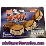 Aliada Mini Sandwich Helado De Nata Y Straciatella 6 Unidades Estuche 510 Ml