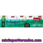 Aliada Pañuelos Pocket Perfumados Con Loción Aloe Vera 4 Capas Paquete 10 Unidades