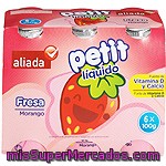 Aliada Petit Líquido Sabor Fresa Pack 6 Unidades 100 G