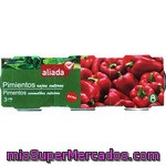 Aliada Pimientos Rojos Extra Pelados Al Natural Pack 3 Latas 60 G Neto Escurrido