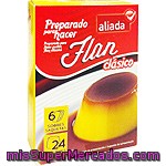 Aliada Preparado Para Hacer Flan Clásico 6 Sobres Para Hacer 24 Raciones Estuche 30 G