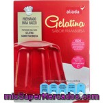 Aliada Preparado Para Hacer Gelatina Sabor Frambuesa Con Alto Contenido En Vitamina C Estuche 170 G