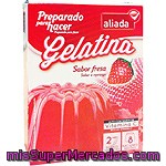 Aliada Preparado Para Hacer Gelatina Sabor Fresa Con Alto Contenido En Vitamina C 8 Raciones Estuche 170 G