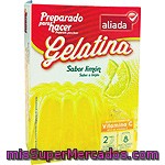 Aliada Preparado Para Hacer Gelatina Sabor Limón Con Alto Contenido En Vitamina C 8 Raciones Estuche 170 G